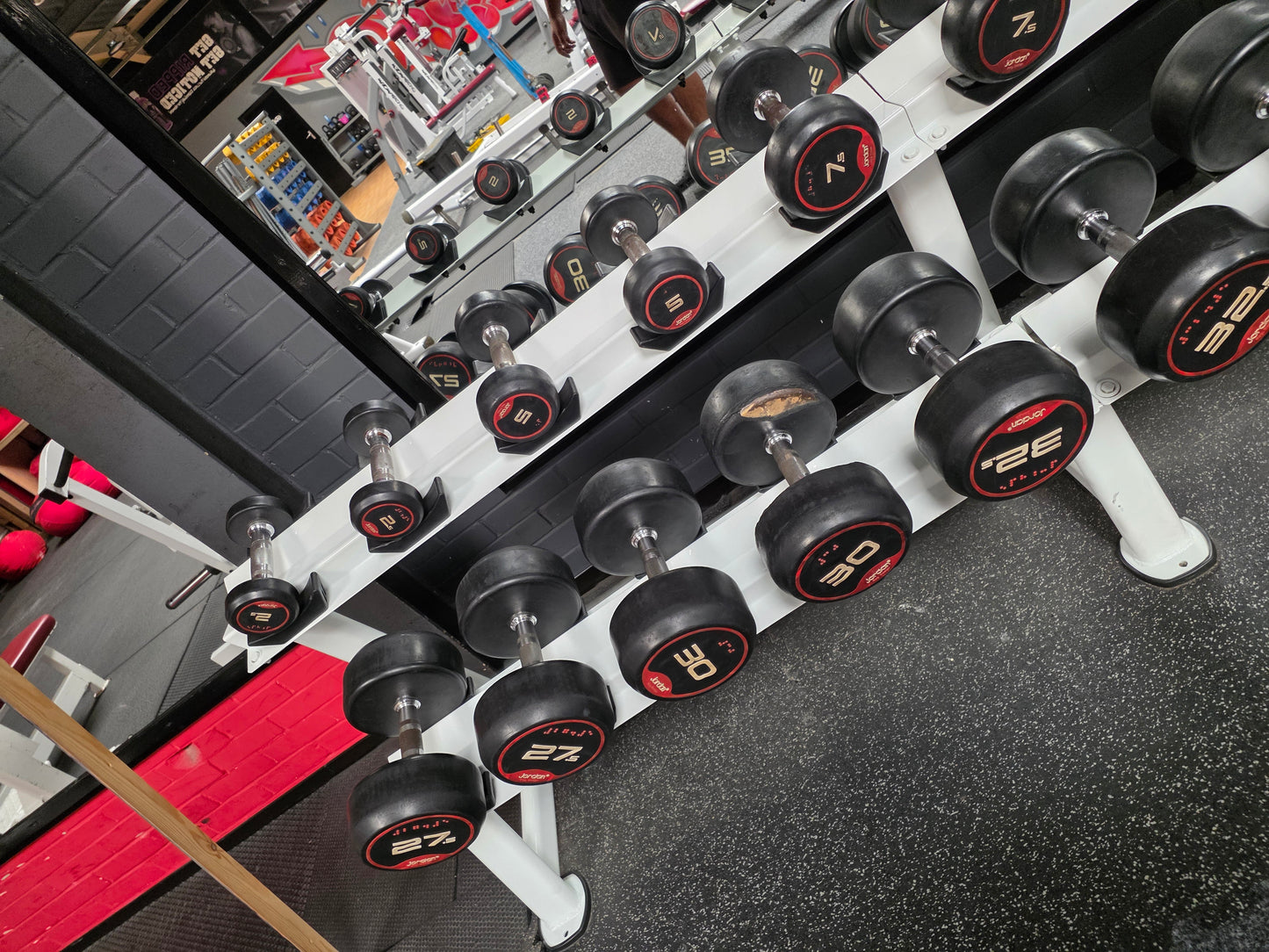 Jordan Dumbells Set 2kg - 62.5kg (x2 sets from 2kg-50kg) Commercial Gym Equipment