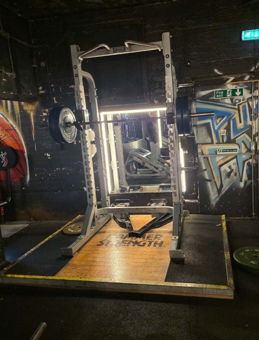 Hammer Strength Squat Rack & Deadlift Platform Set