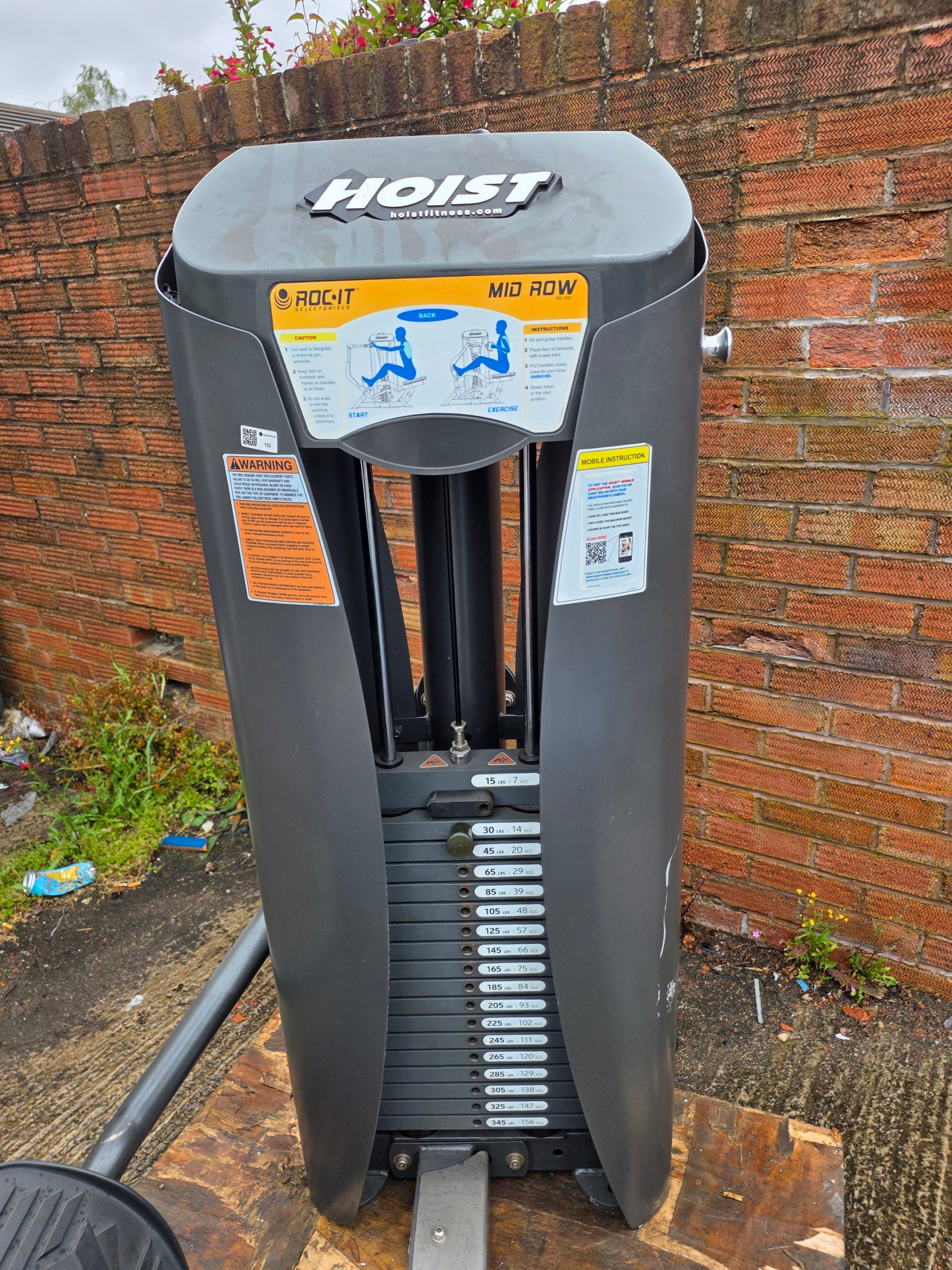 Hoist Roc it Mid Back Row Commercial Gym Equipment