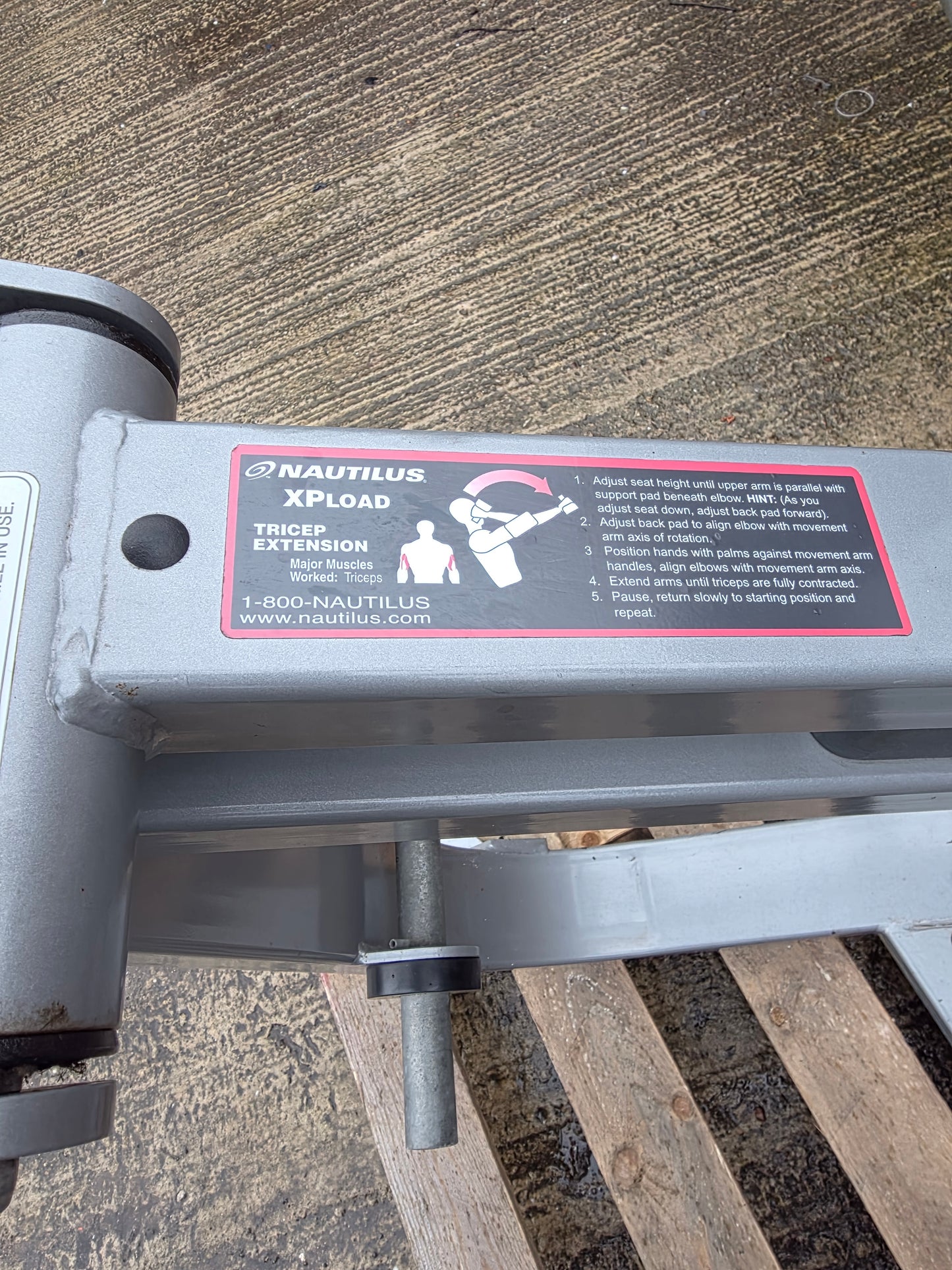 Nautilus Xpload Tricep Extension Machine Commercial Gym Equipment