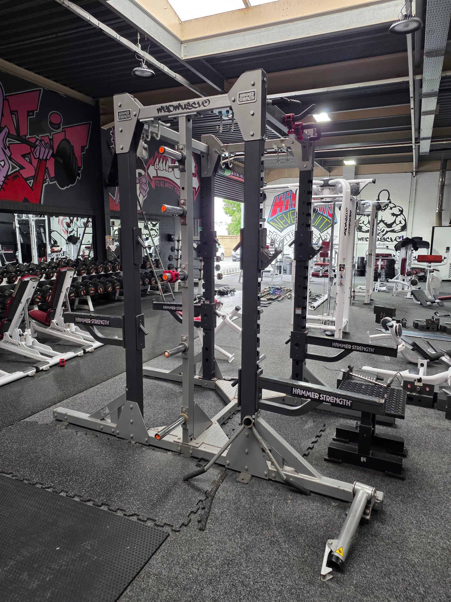 Hammer Strength Double Sided Squat Rack Commercial Gym Equipment