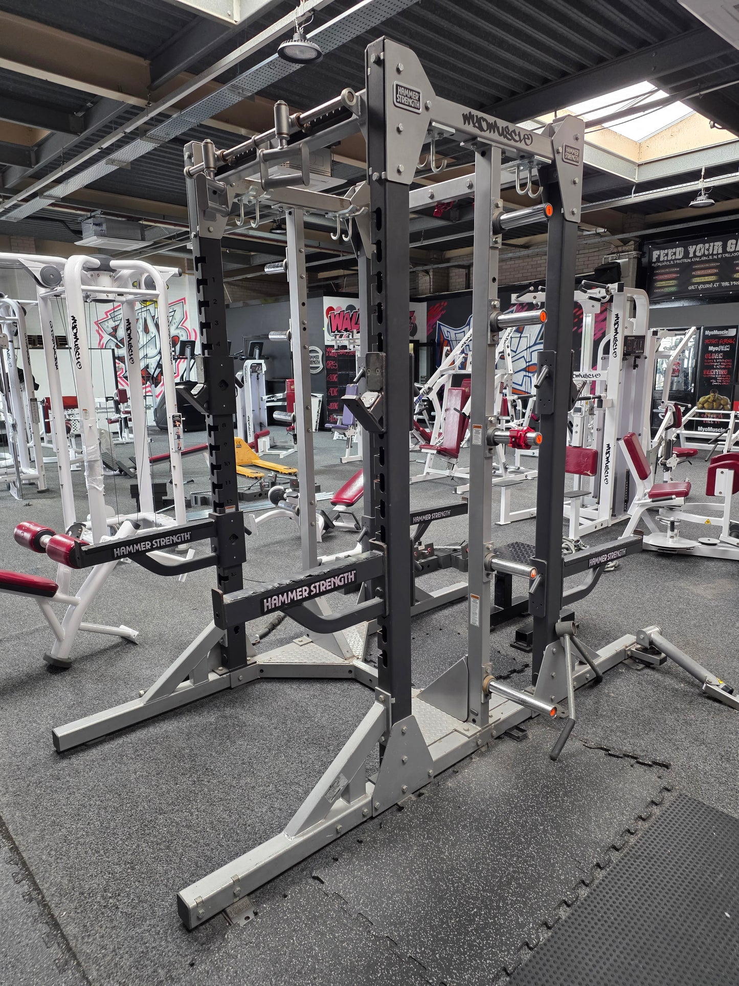 Hammer Strength Double Sided Squat Rack Commercial Gym Equipment