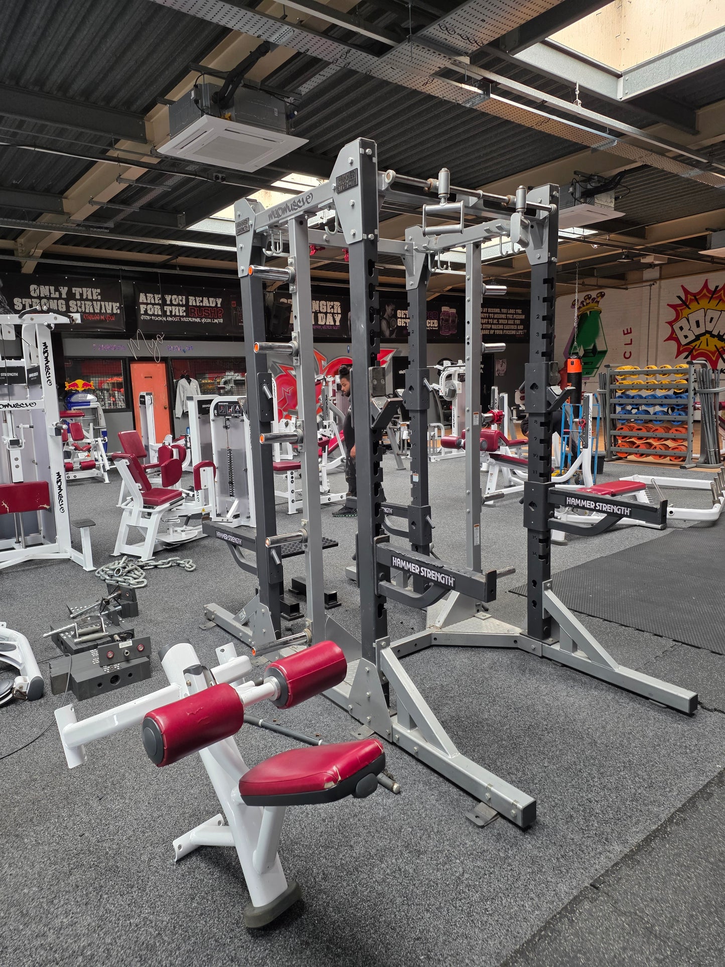 Hammer Strength Double Sided Squat Rack Commercial Gym Equipment