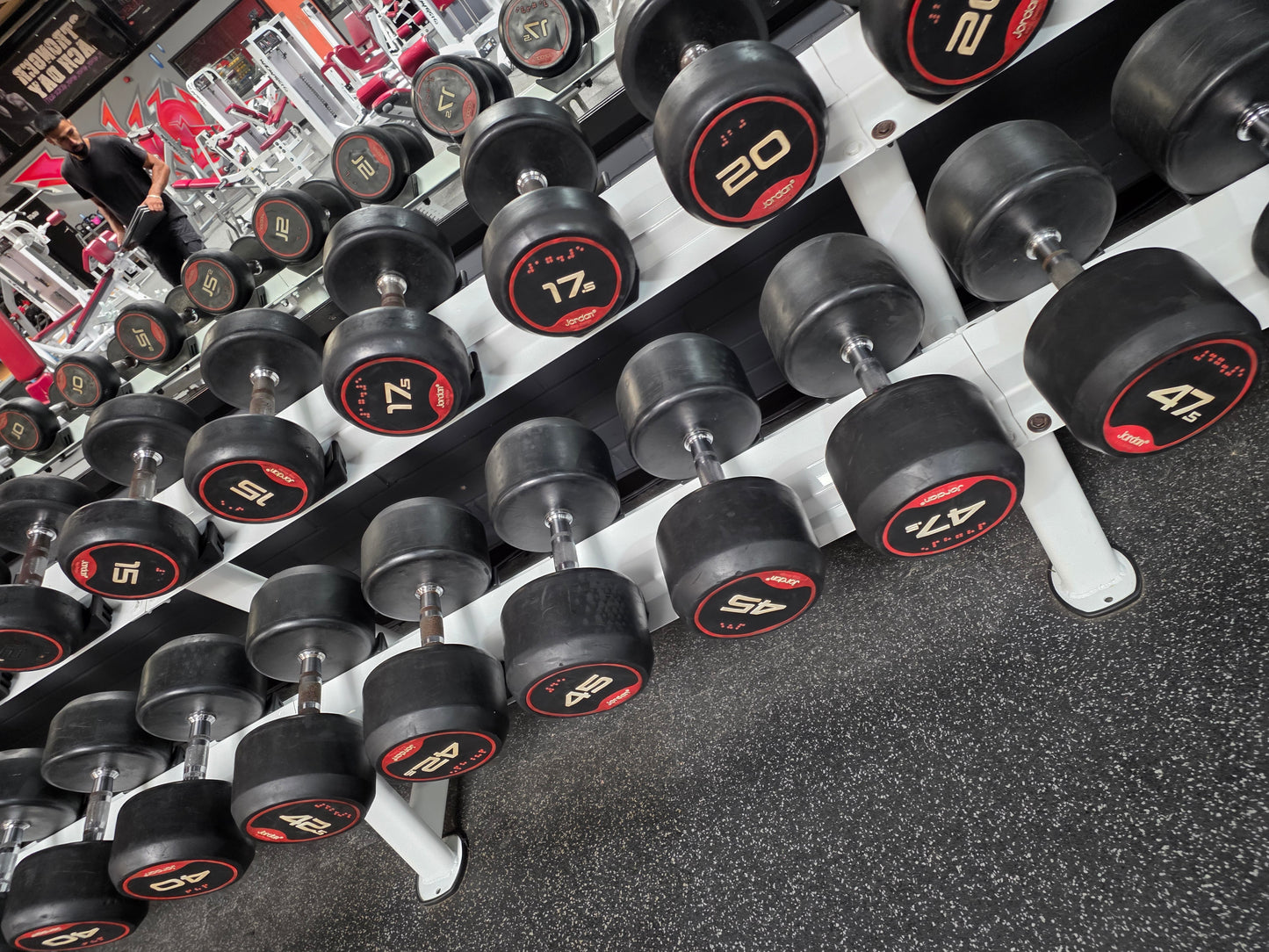 Jordan Dumbells Set 2kg - 62.5kg (x2 sets from 2kg-50kg) Commercial Gym Equipment