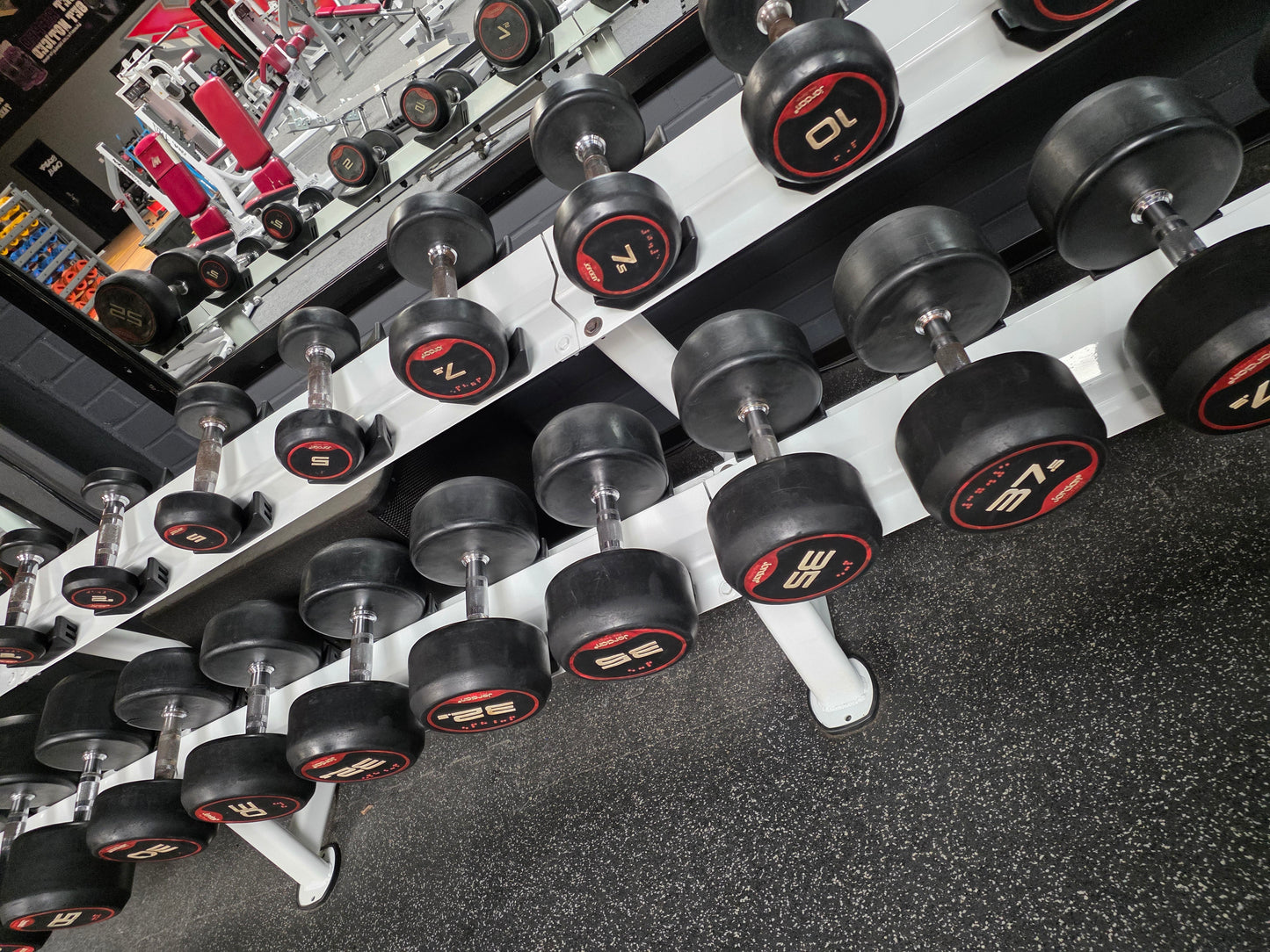 Jordan Dumbells Set 2kg - 62.5kg (x2 sets from 2kg-50kg) Commercial Gym Equipment