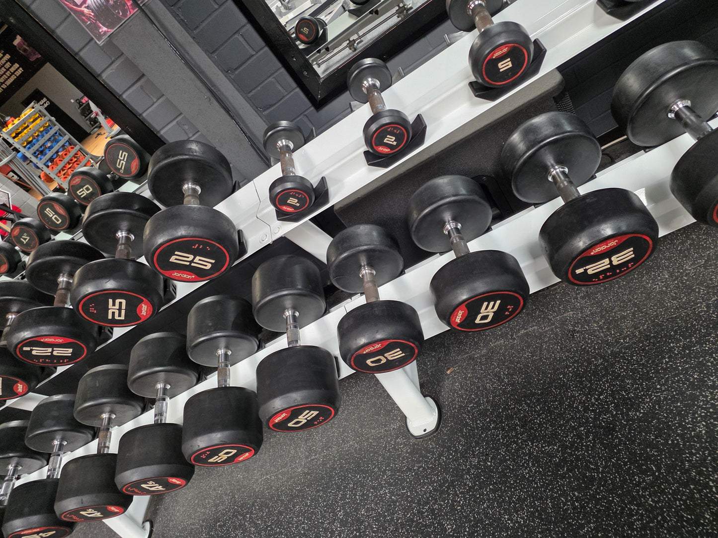 Jordan Dumbells Set 2kg - 62.5kg (x2 sets from 2kg-50kg) Commercial Gym Equipment