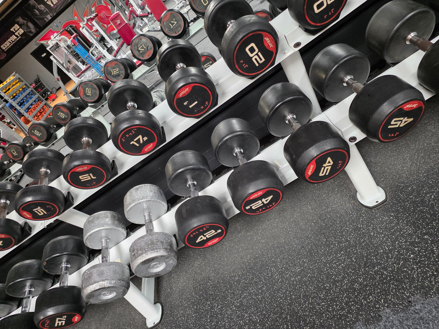 Jordan Dumbells Set 2kg - 62.5kg (x2 sets from 2kg-50kg) Commercial Gym Equipment