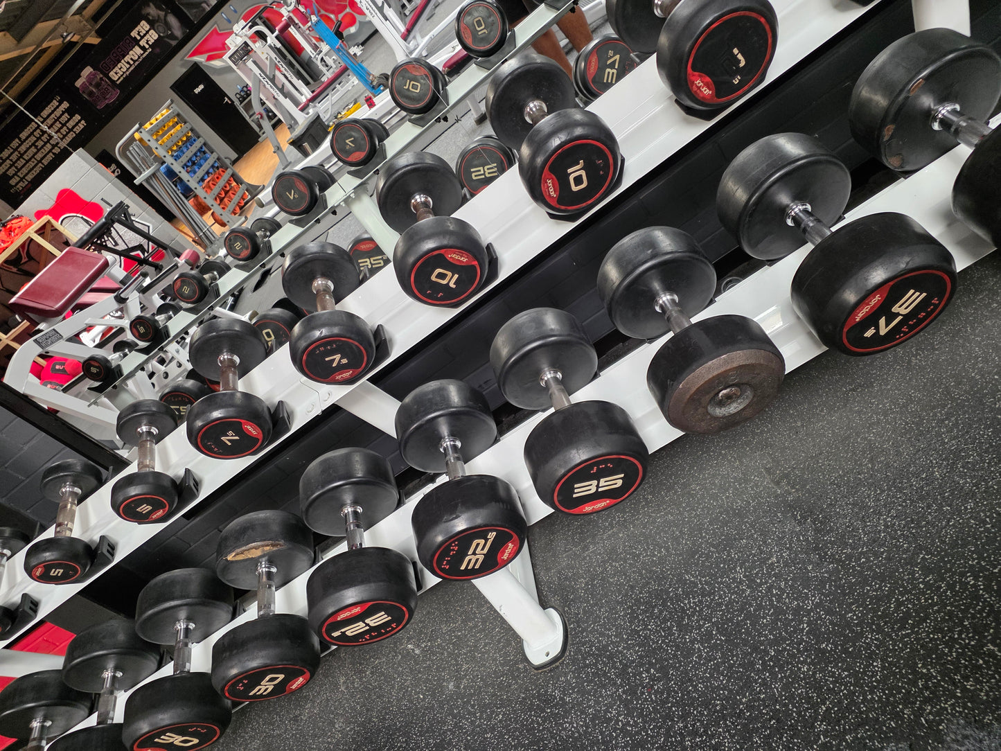 Jordan Dumbells Set 2kg - 62.5kg (x2 sets from 2kg-50kg) Commercial Gym Equipment