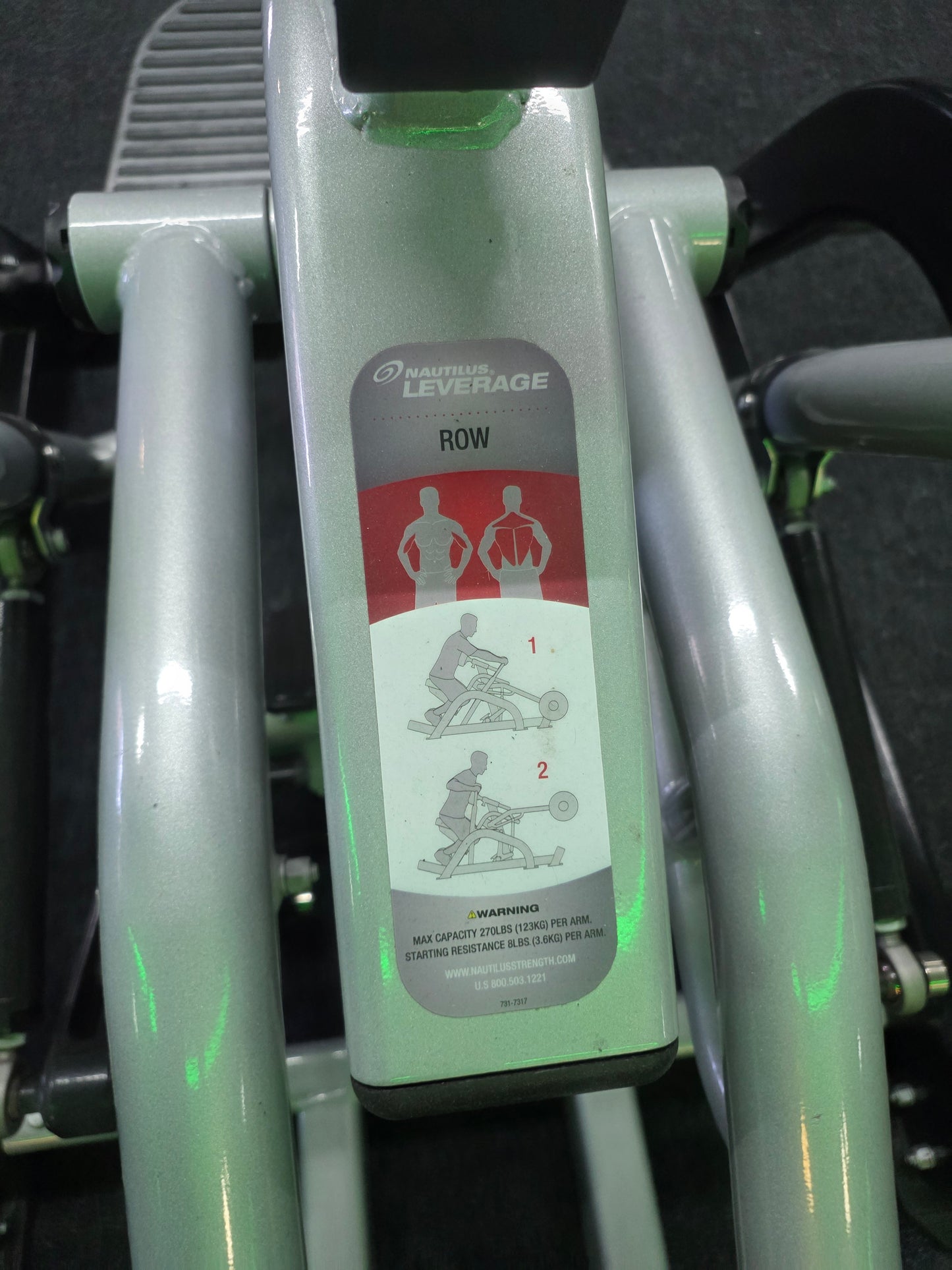 Nautilus Leverage Low Row Machine Commercial Gym Equipment