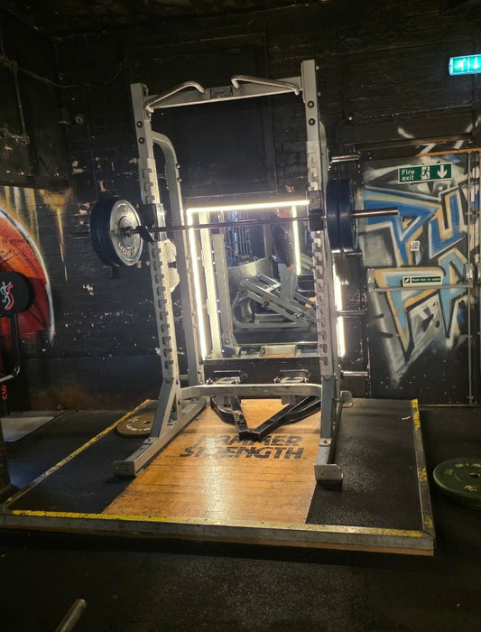 Hammer Strength Squat Rack & Deadlift Platform Set