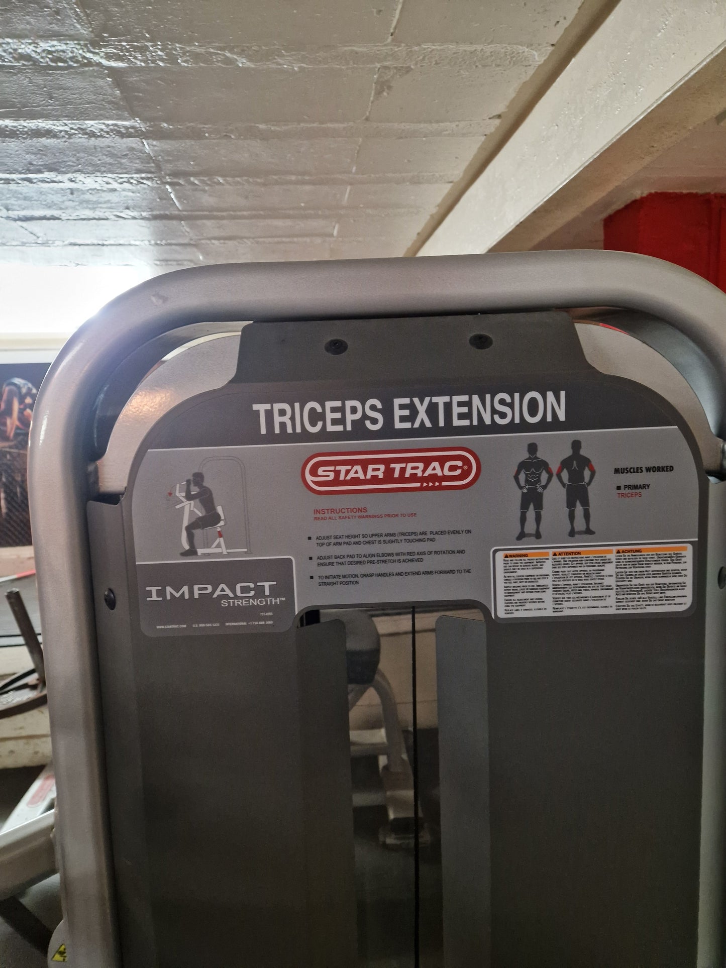 Nautilus Tricep Extension Machine Commercial Gym Equipment