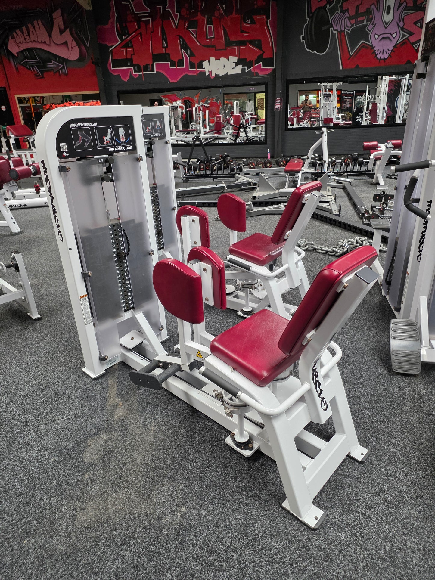 X2 Hammer Strength Hip Abductor & Adductor Machine Commercial Gym Equipment