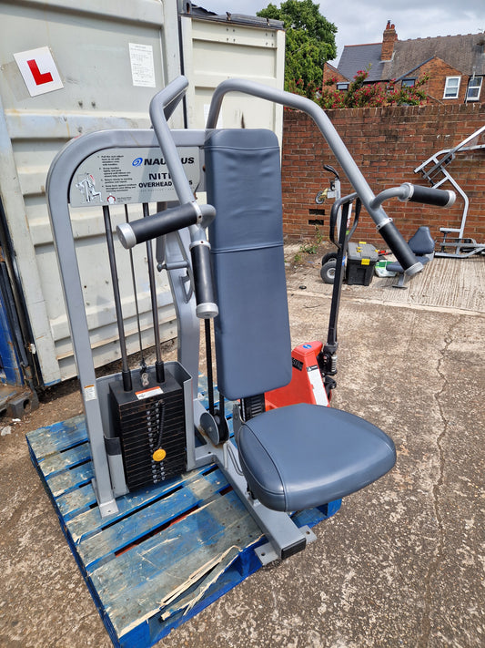 Nautilus Nitro Shoulder Overhead Press Machine Commercial Gym Equipment
