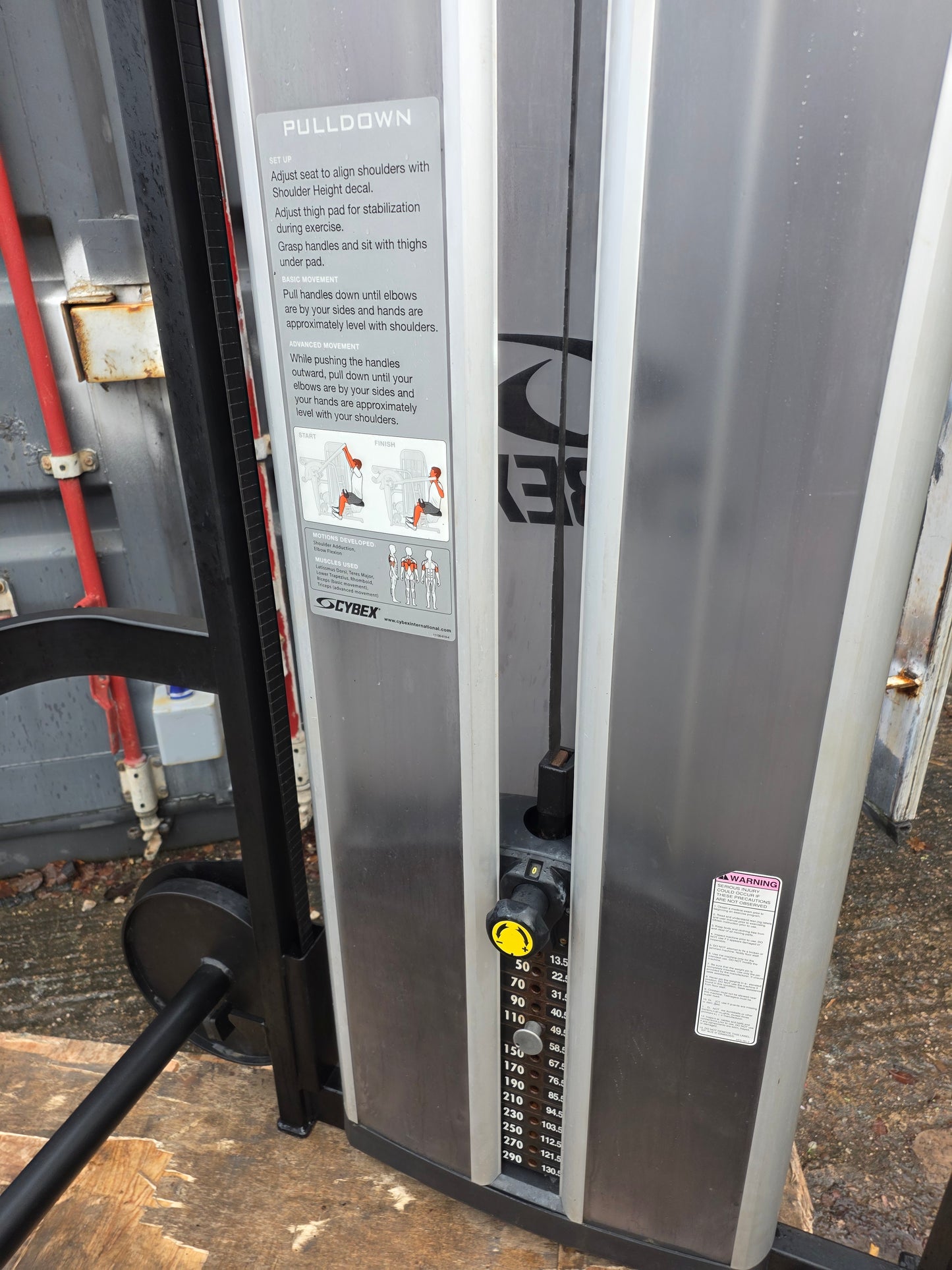 Cybex Eagle Lat Pulldown Machine Commercial Gym Equipment