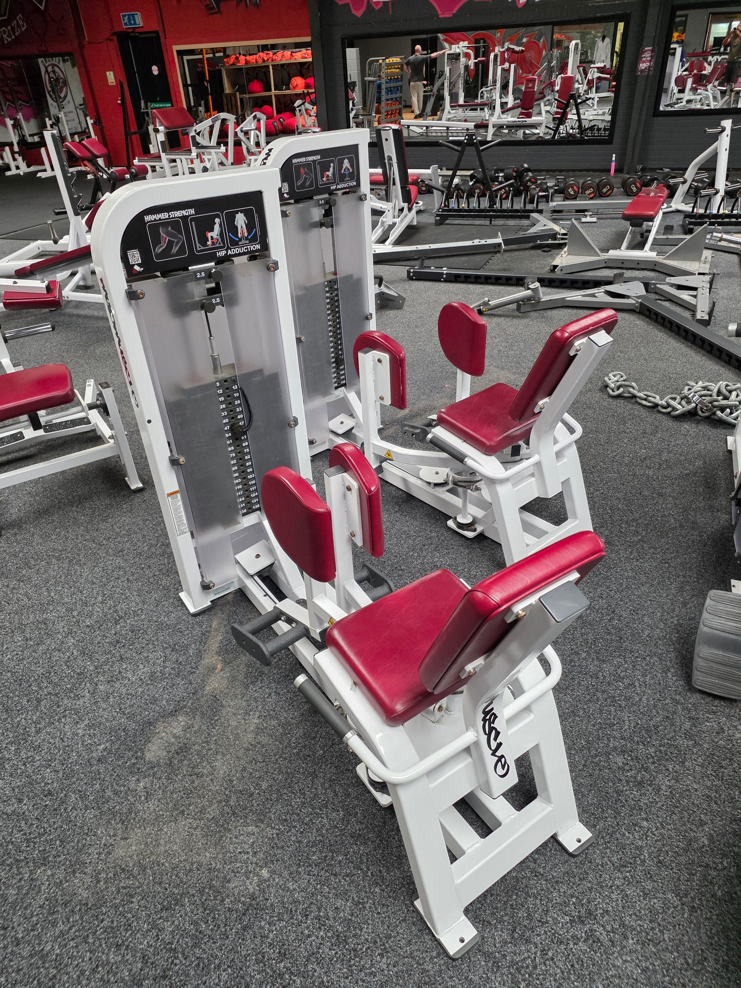 X2 Hammer Strength Hip Abductor & Adductor Machine Commercial Gym Equipment