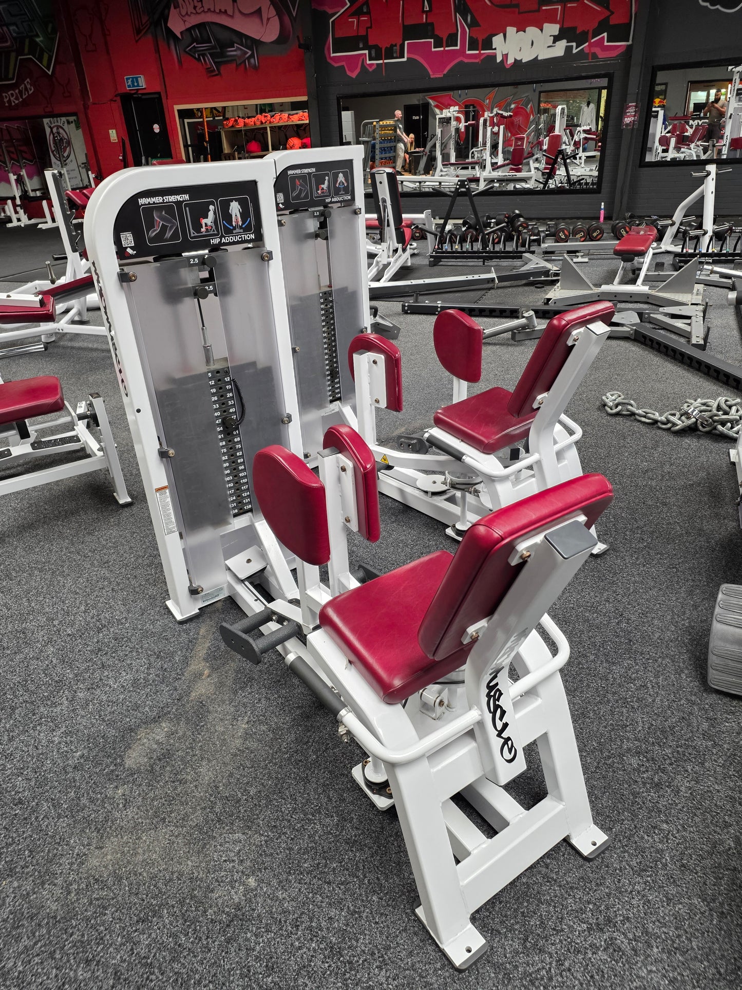 X2 Hammer Strength Hip Abductor & Adductor Machine Commercial Gym Equipment