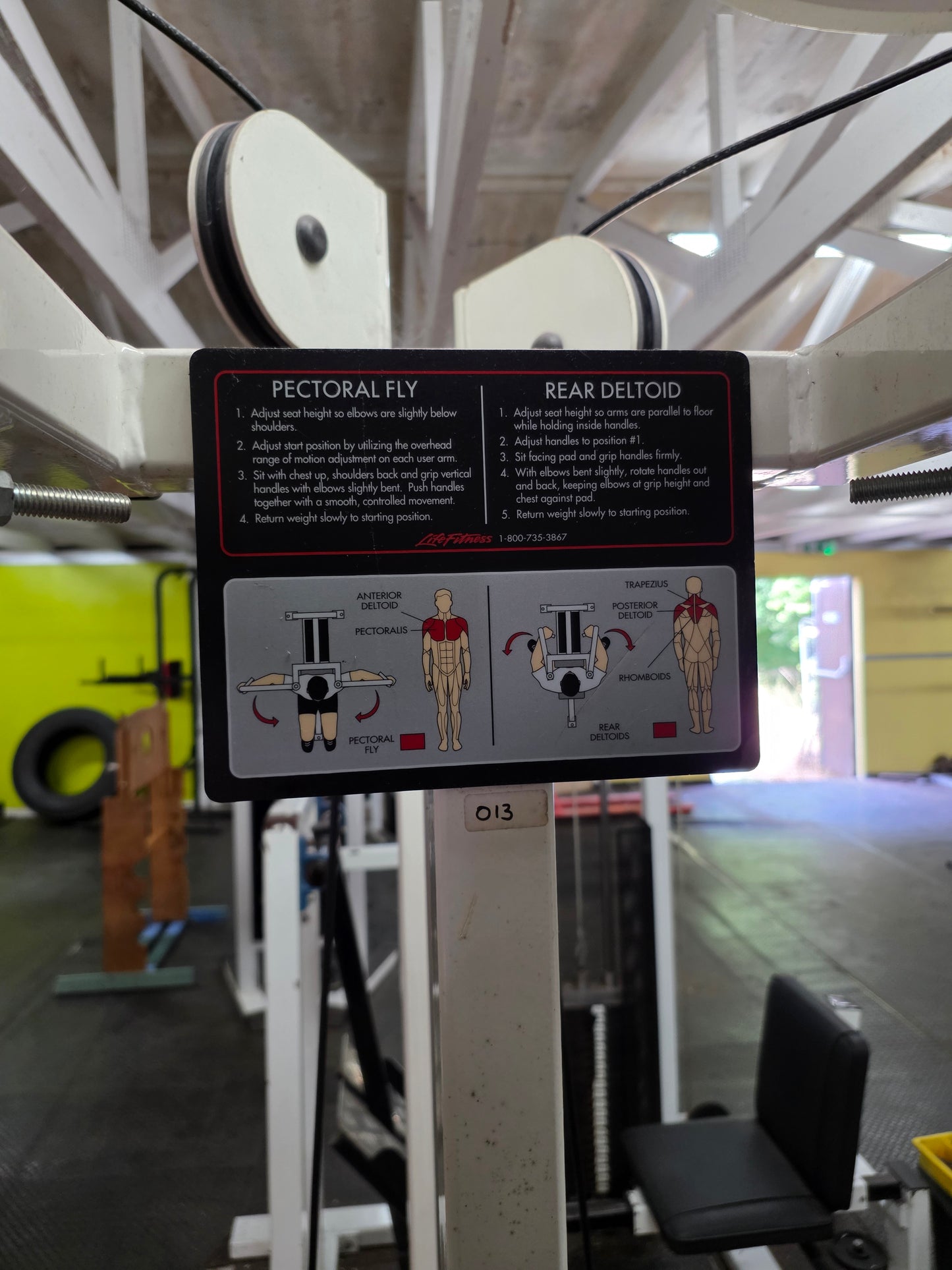 Life Fitness Pro 1 Pec Fly Rear Delt Machine Commercial Gym Equipment