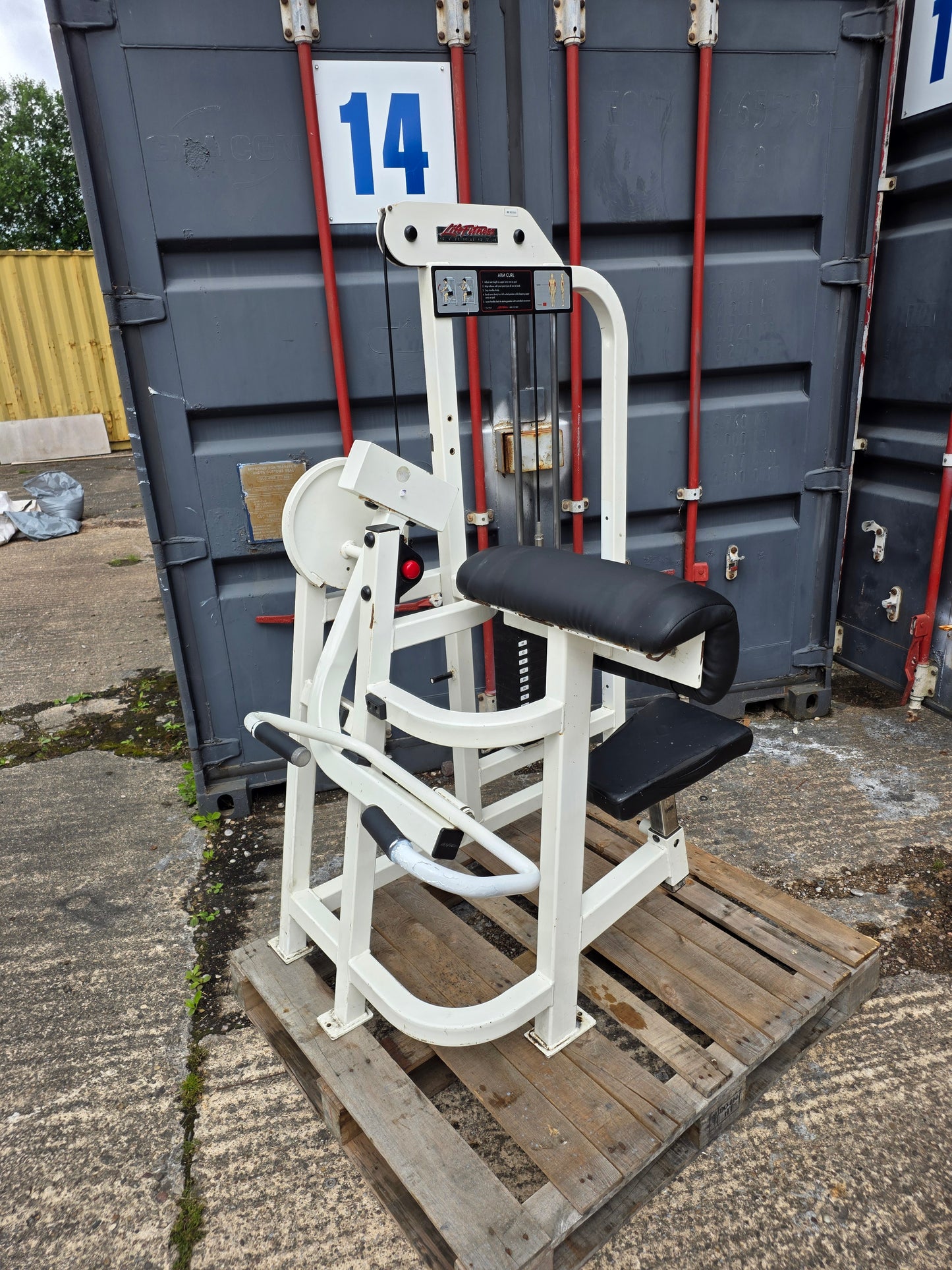 Life Fitness Pro 1 Bicep Curl Machine Commercial Gym Equipment