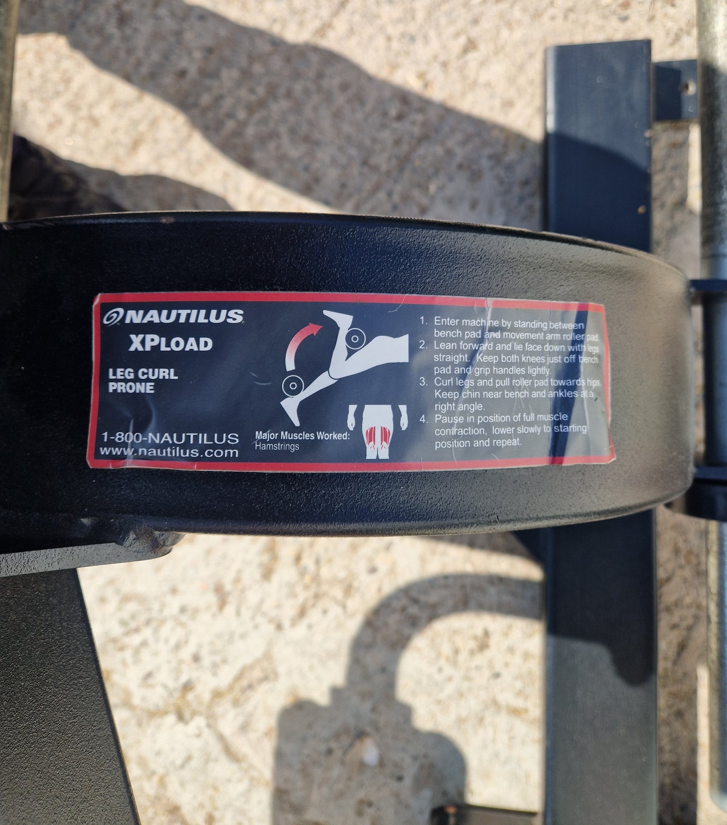 Nautilus Xpload Leg Curl Machine Commercial Gym Equipment