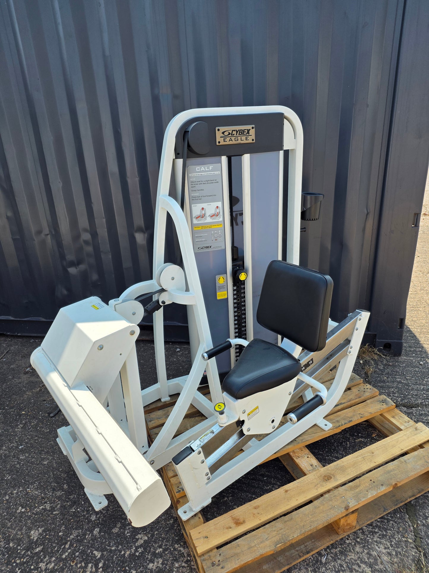 Cybex Eagle Horizontal Calf Raise Machine Commercial Gym Equipment