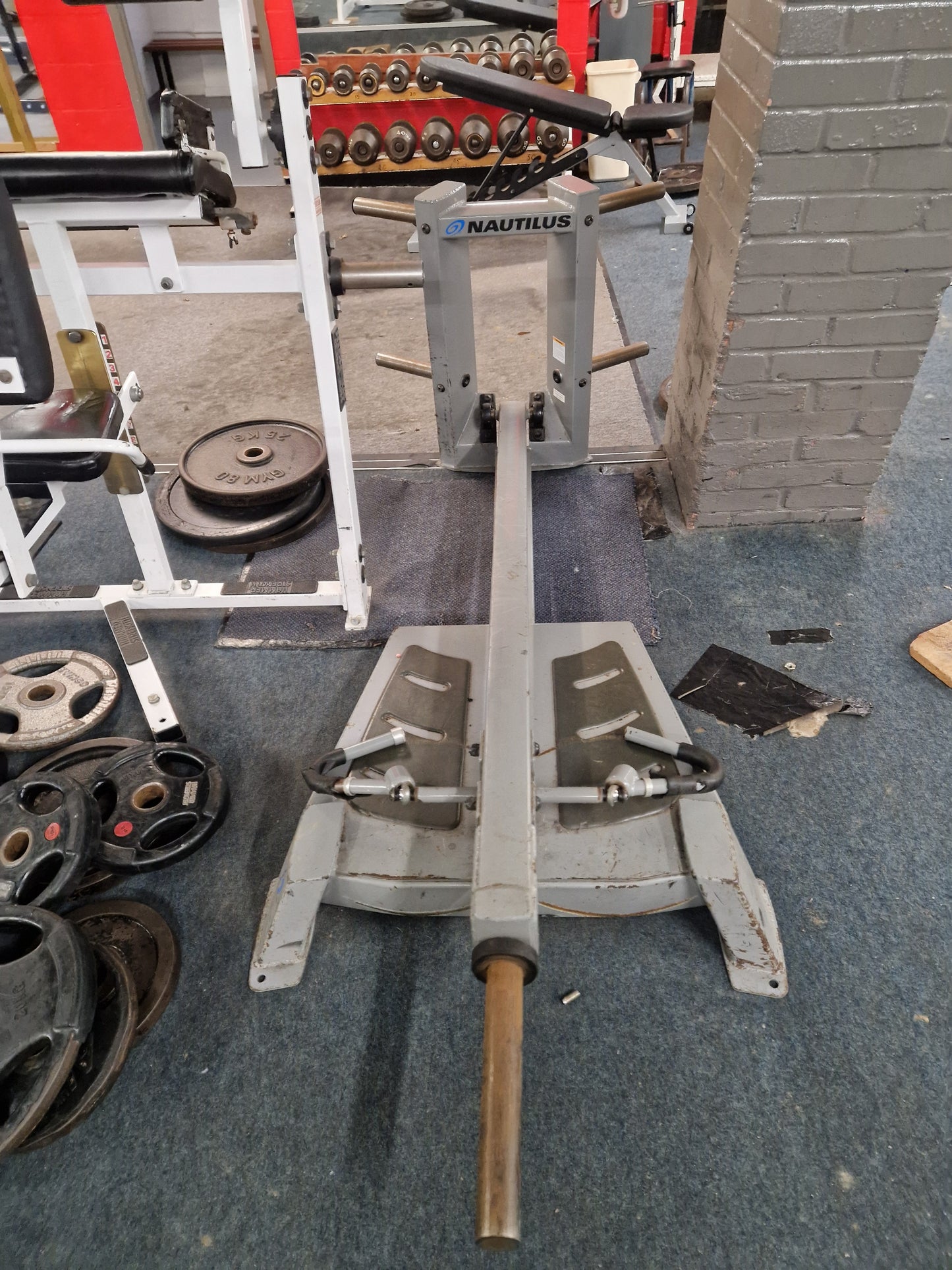 Nautilus Xpload T Bar Row Machine Commercial Gym Equipment