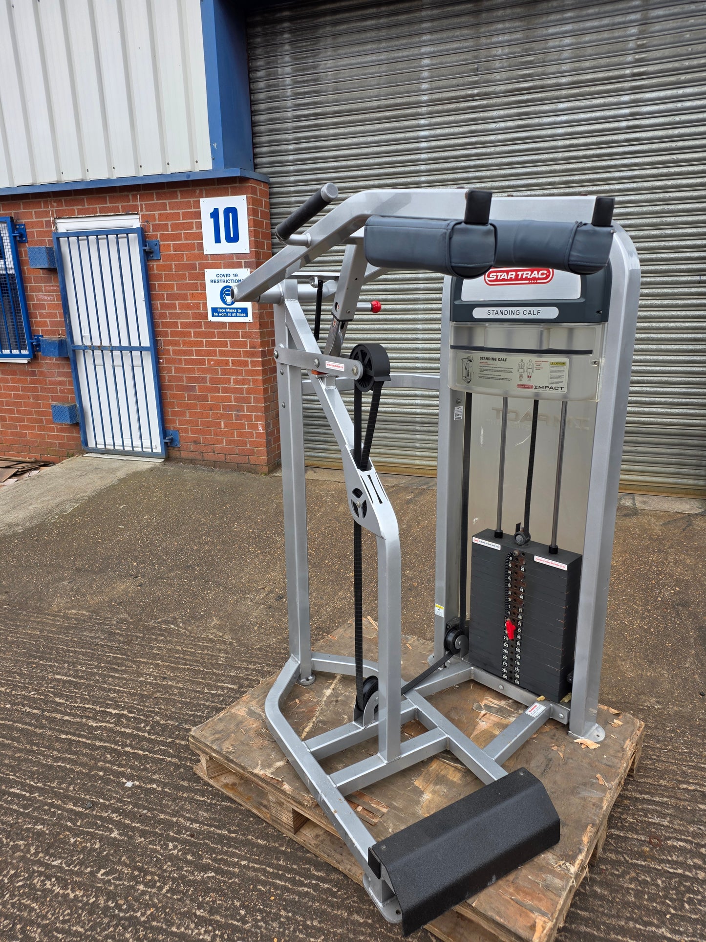 Star Trac/Flex Standing Calf Raise Machine Commercial Gym Equipment