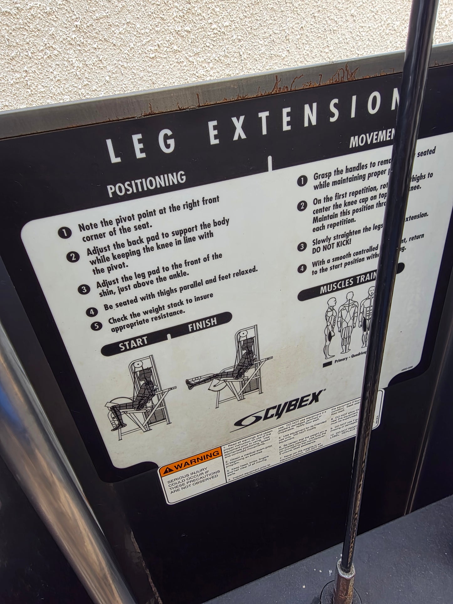 Cybex Classic Leg Extension Machine Commercial Gym Equipment