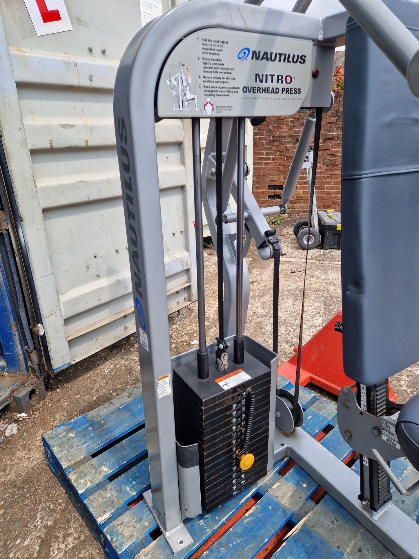 Nautilus Nitro Shoulder Overhead Press Machine Commercial Gym Equipment