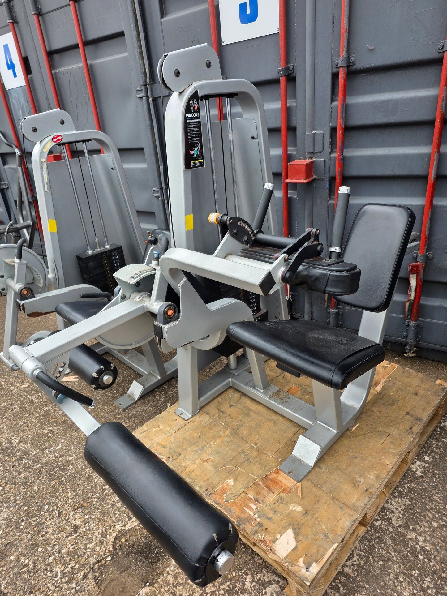 X2 Precor Icarian leg extension & hamstring curl machines commercial gym equipment