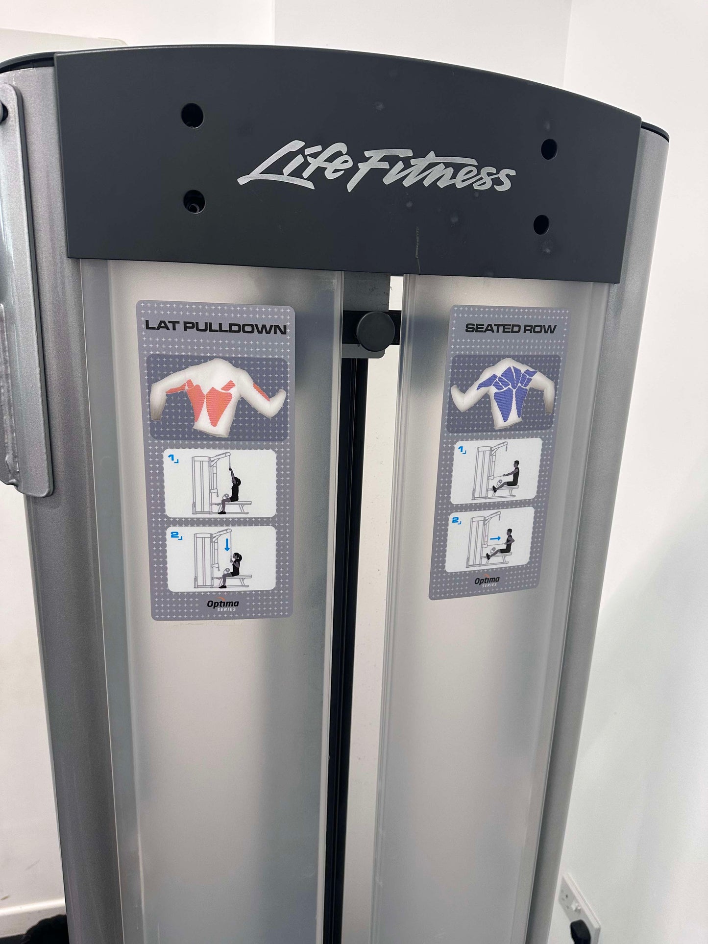 Life Fitness Dual Lat Pulldown/Low Row Machine Commercial Gym Equipment