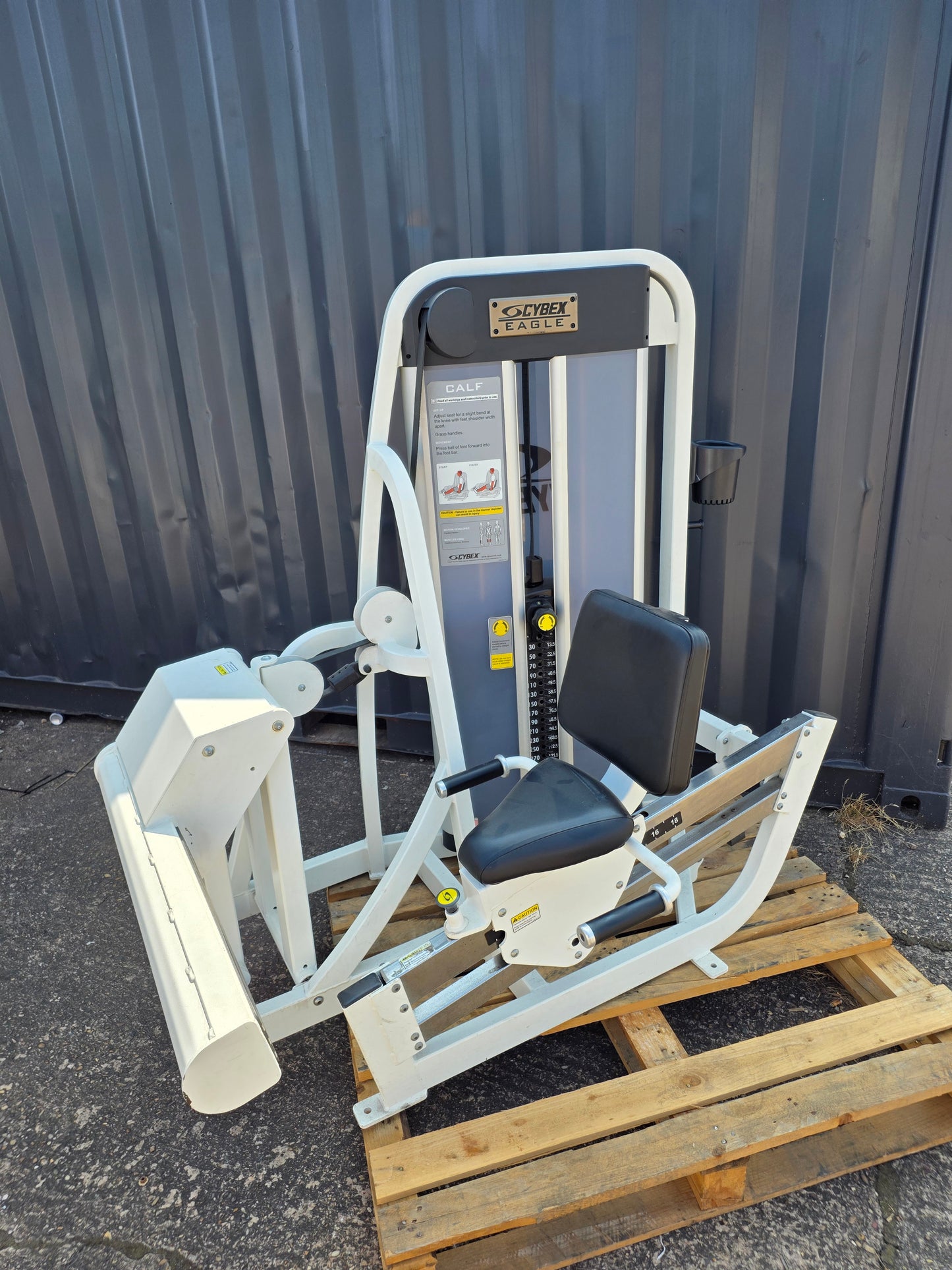 Cybex Eagle Horizontal Calf Raise Machine Commercial Gym Equipment