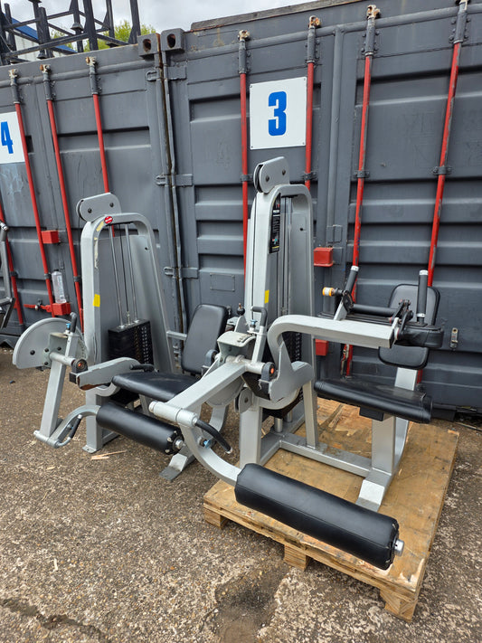 X2 Precor Icarian leg extension & hamstring curl machines commercial gym equipment